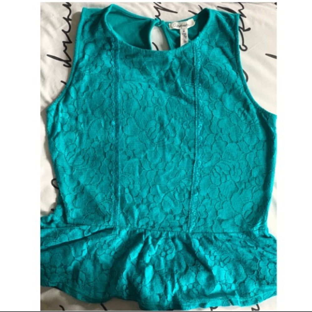 Turquoise top